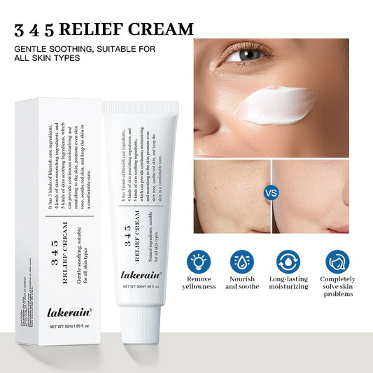 345 Relief Cream – Brightening, Anti-Acne Marks, Anti-Oxidant & Moisturizing Skincare