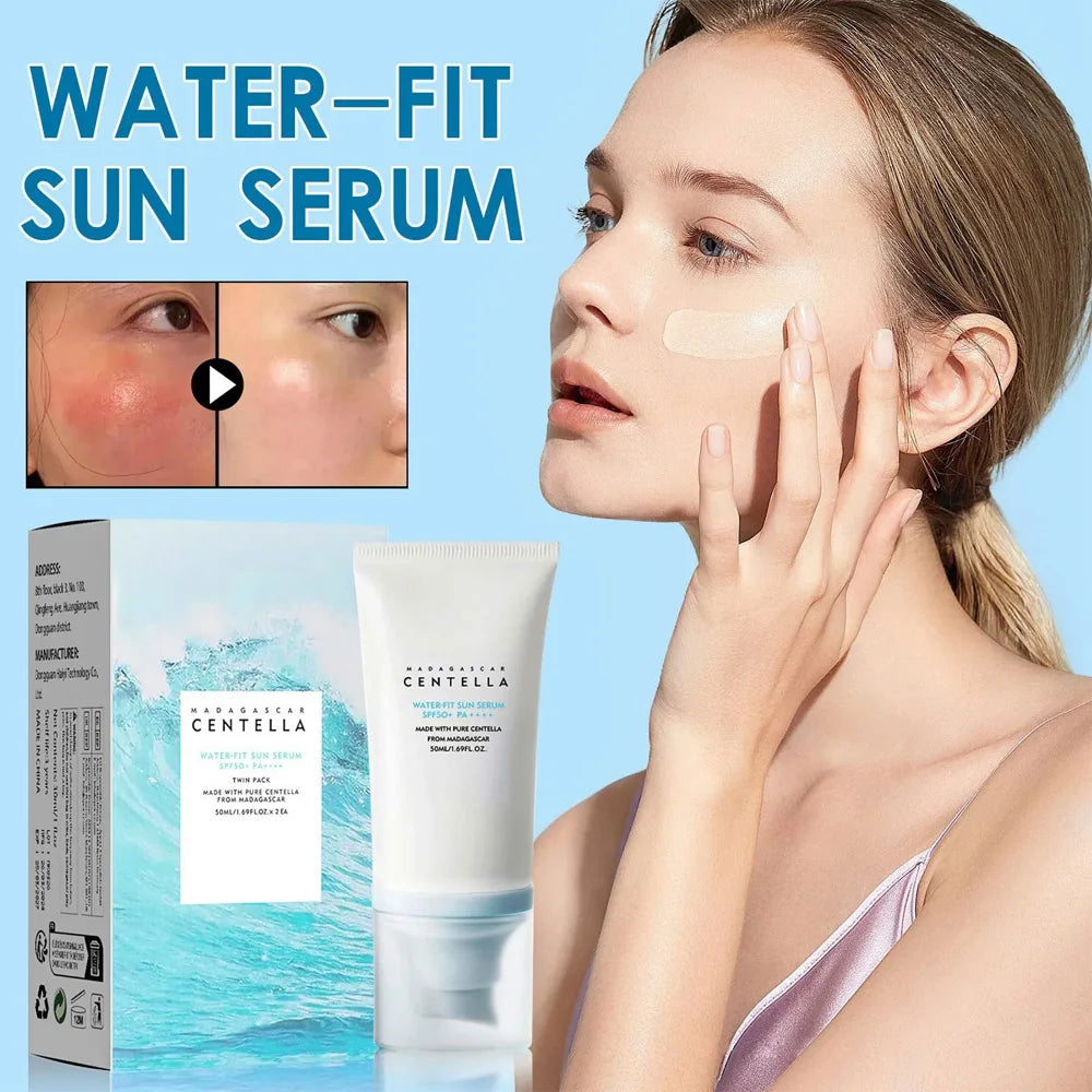 50+ Korean Centella Sunscreen – Whitening & Moisturizing Sunblock for Face & Body