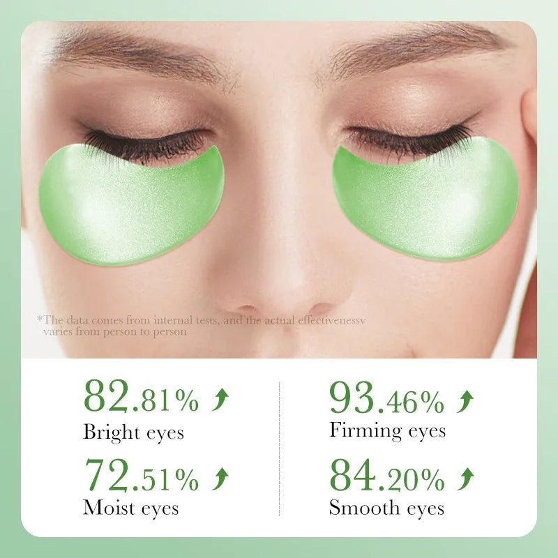 SADOER 60pcs Eye Mask – Collagen & Aloe Vera for Dark Circles, Puffiness & Moisturizing Care