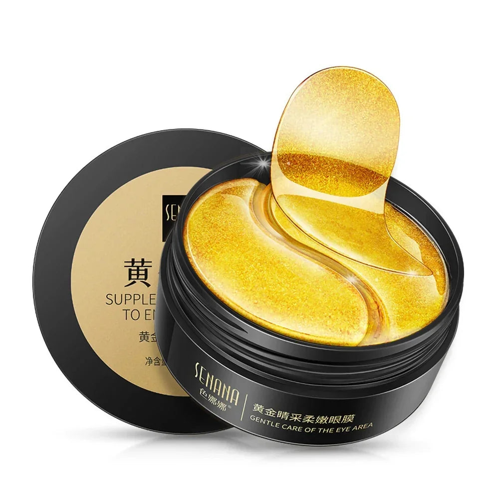 24K Gold Hyaluronic Acid Eye Mask – Dark Circle Remover & Collagen Eye Patches