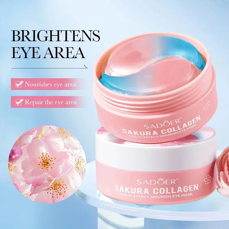 Sakura Collagen Eye Mask – 60pcs for Dark Circles & Puffiness