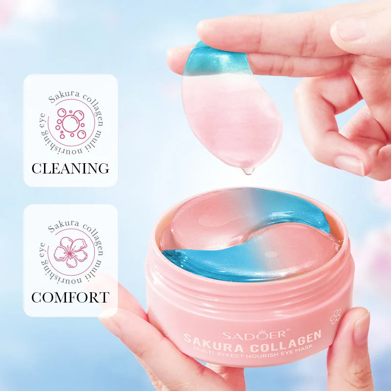 Sakura Collagen Eye Mask – 60pcs for Dark Circles & Puffiness