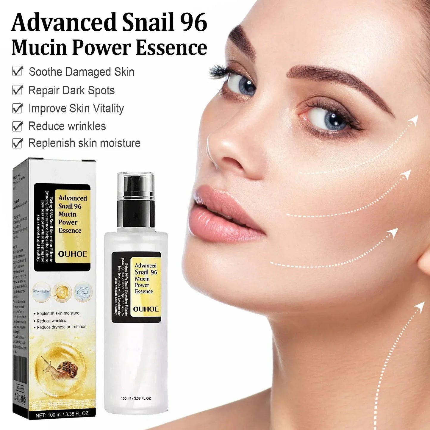 Snail Mucin Face Cream – Anti-Wrinkle, Repair & Brighten