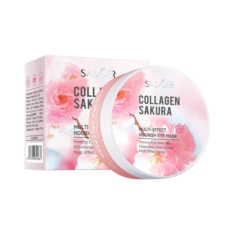 Sakura Collagen Eye Mask – 60pcs for Dark Circles & Puffiness