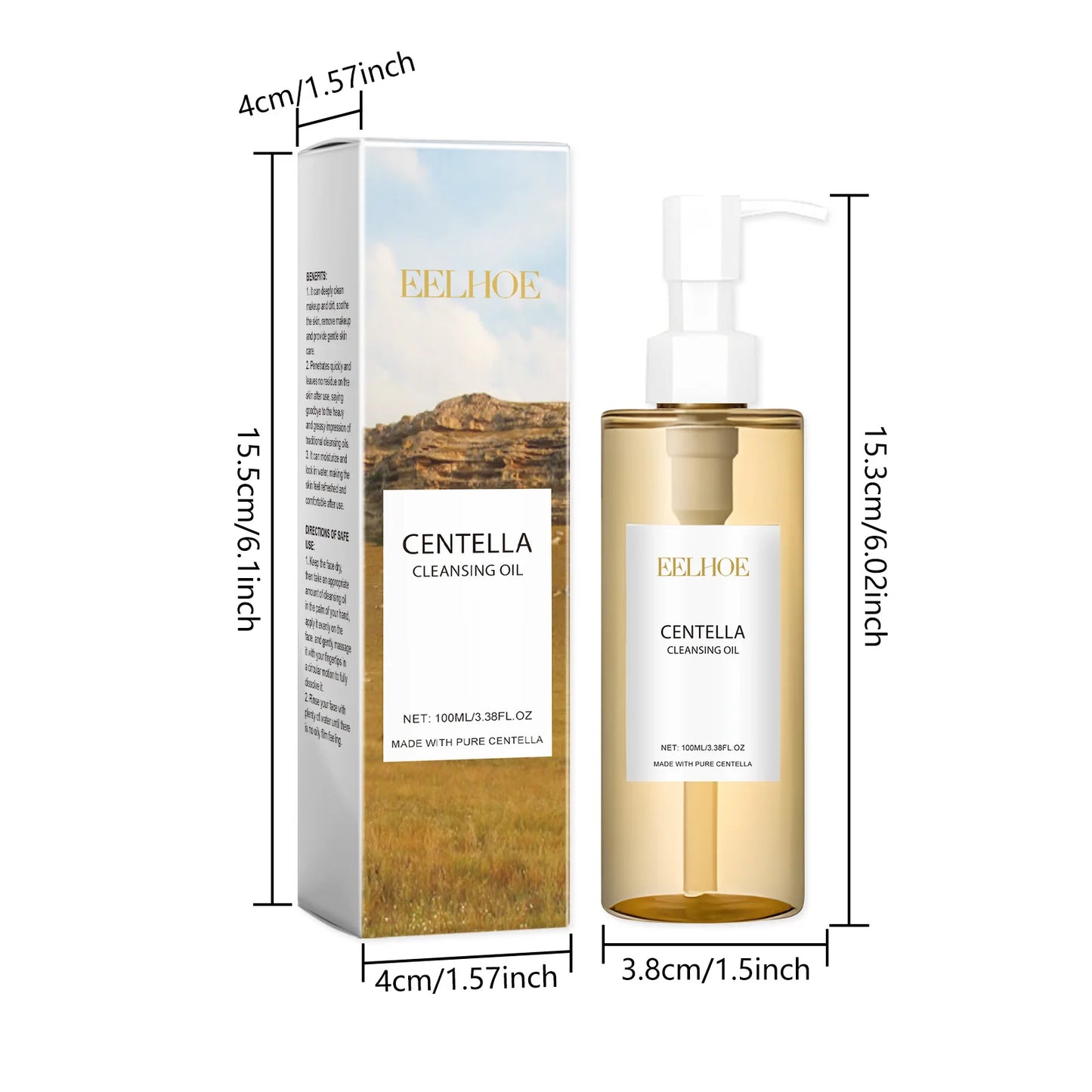 EELHOE Cleansing Oil – Moisturizing Makeup Remover with Centella & Vitamin E