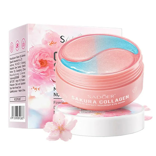 Sakura Collagen Eye Mask – 60pcs for Dark Circles & Puffiness