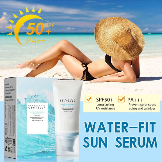 50+ Korean Centella Sunscreen – Whitening & Moisturizing Sunblock for Face & Body