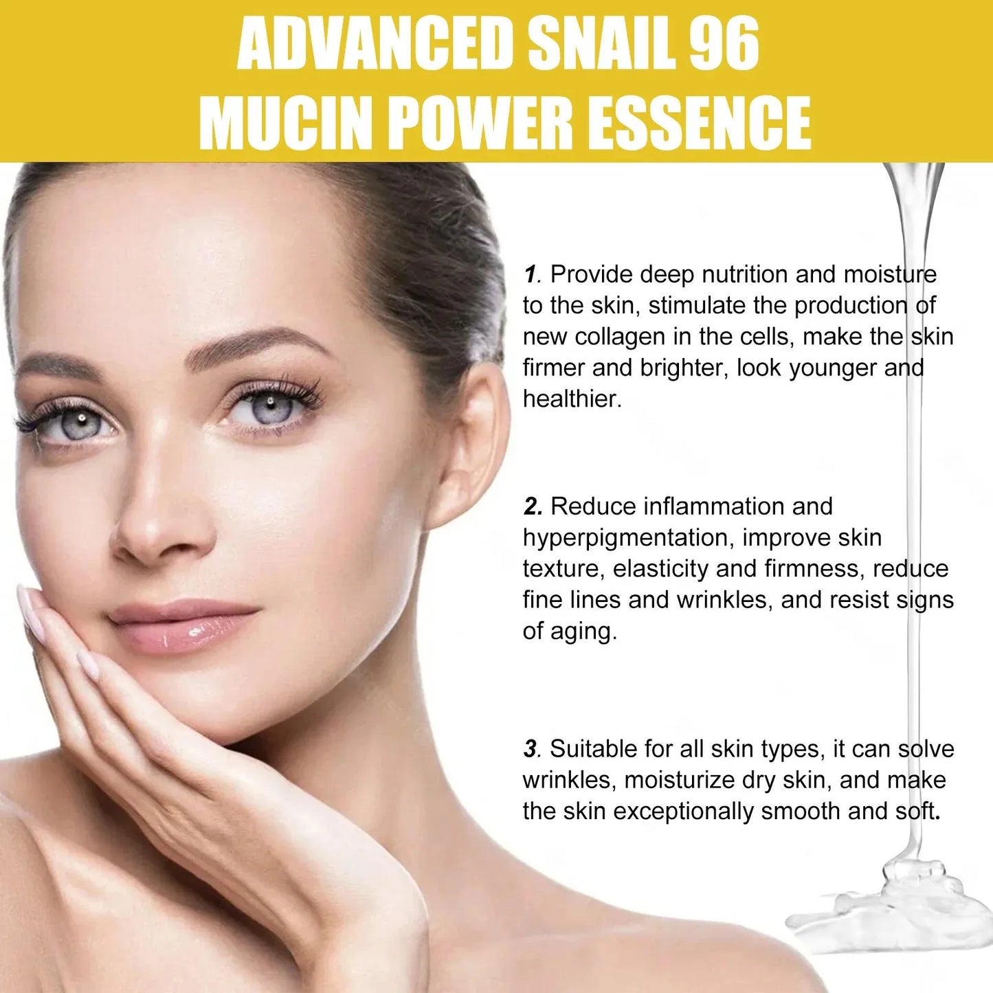 Snail Mucin Face Cream – Anti-Wrinkle, Repair & Brighten